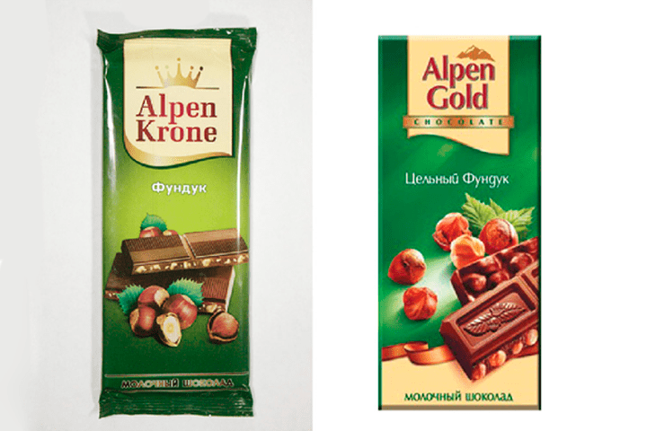 шоколадка alpen gold и ее клон