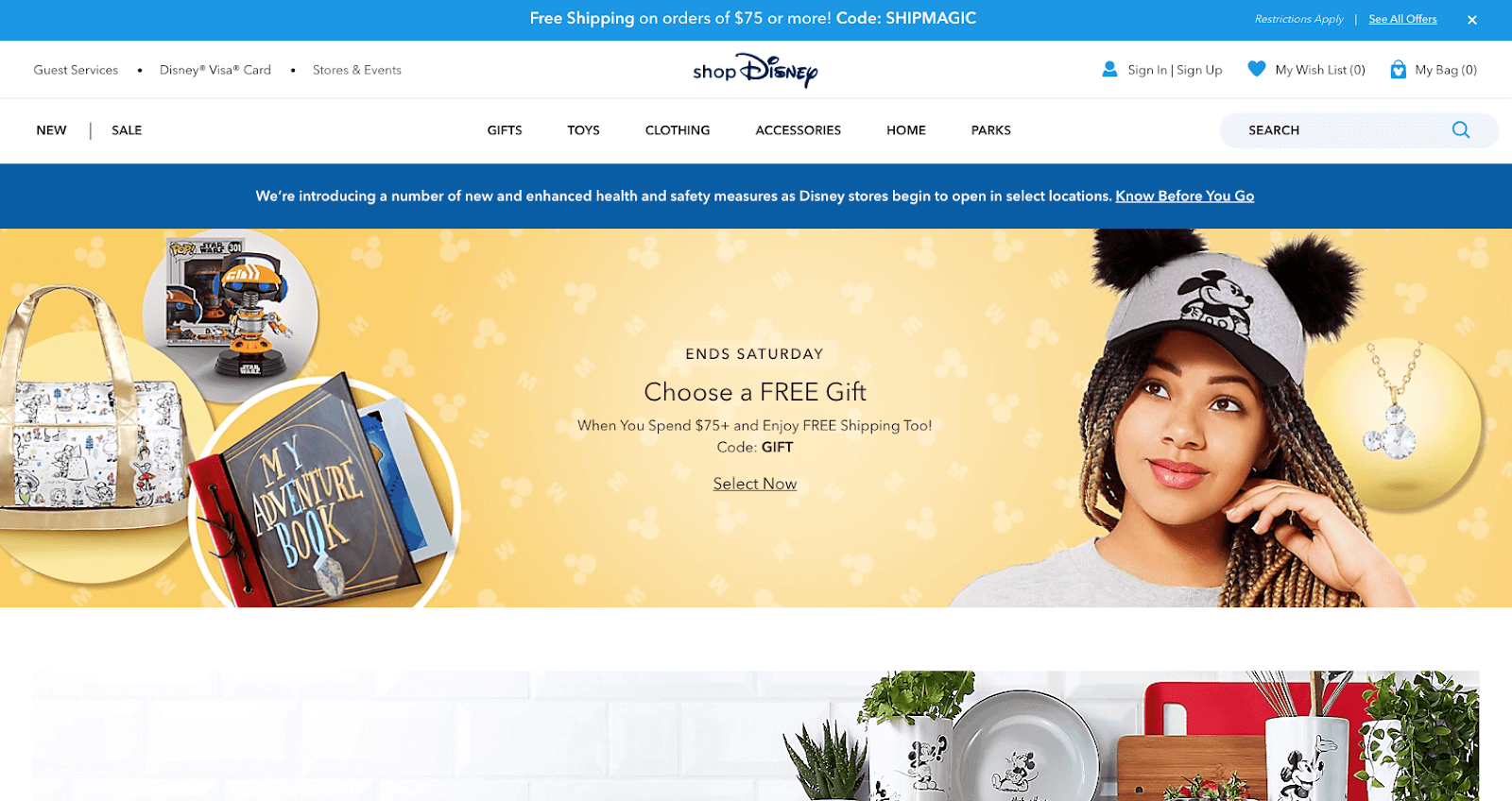 Официальный сайт DisneyStore