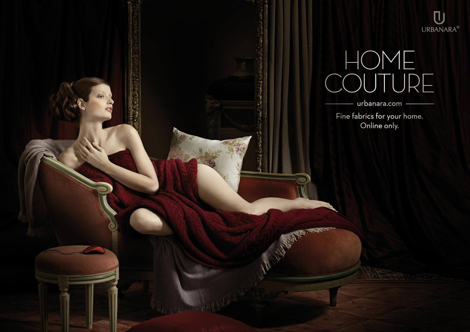 Сексуальная реклама текстиля для дома