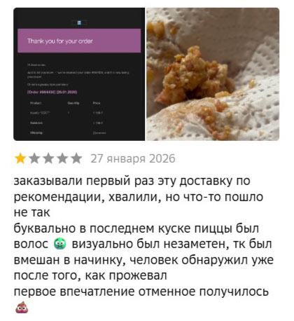 Негативный отзыв