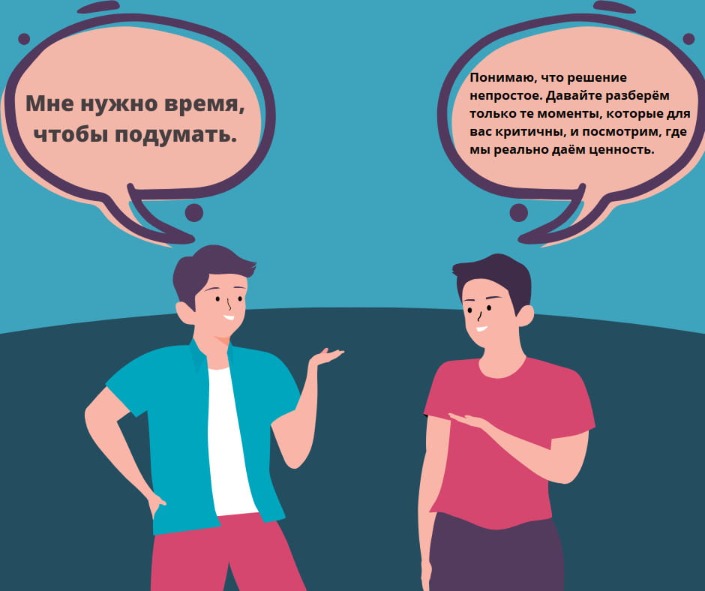 техника обработки возражения с фокусом на положительное