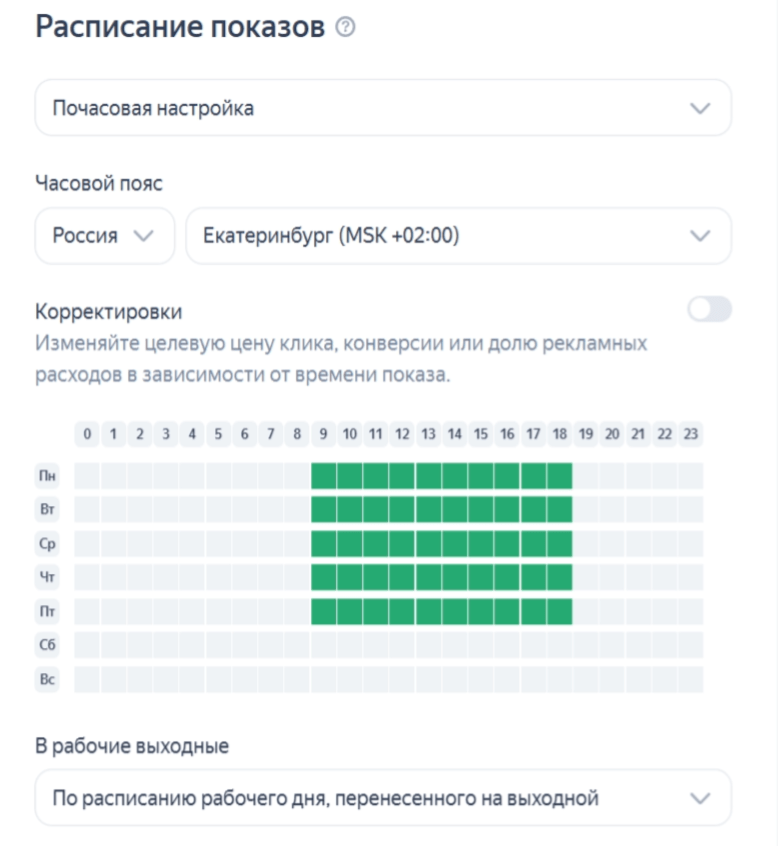 Временной таргетинг