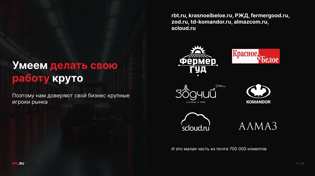 крупные клиенты