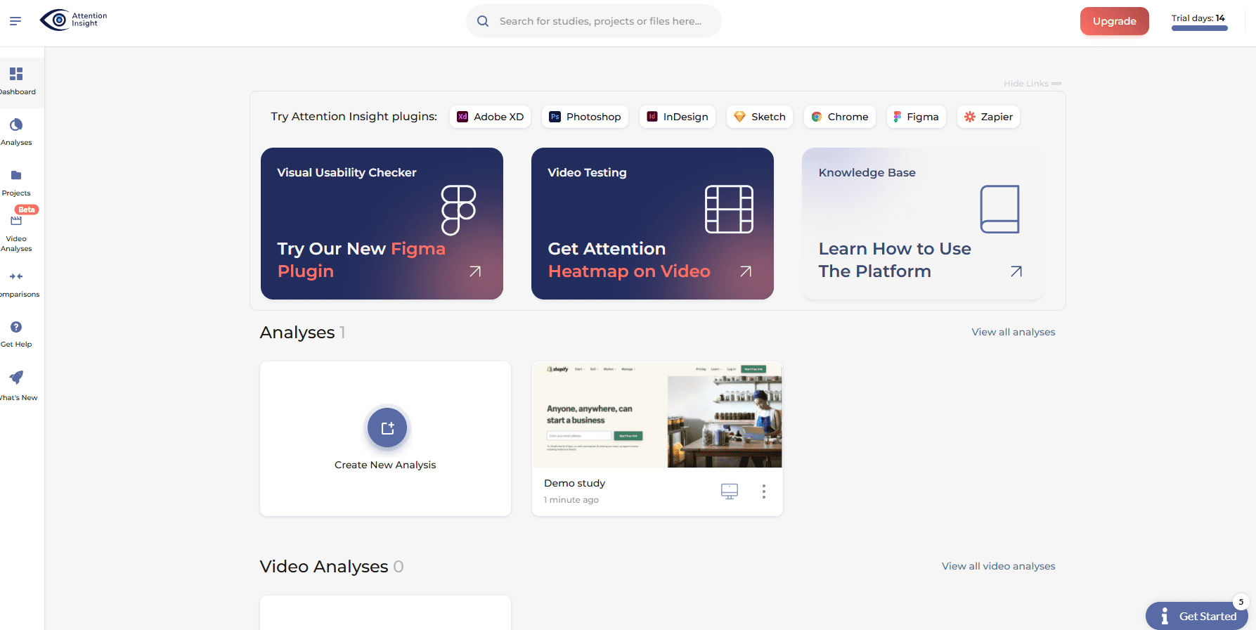 Интерфейс Attention Insights для оценки восприятия визуального контента и рекламы