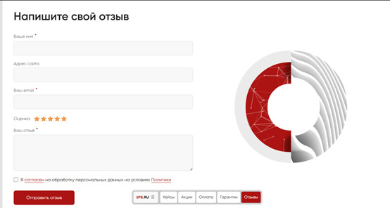 форма на сайте