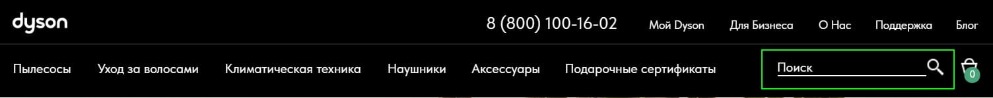 Размещение формы поиска в главном меню